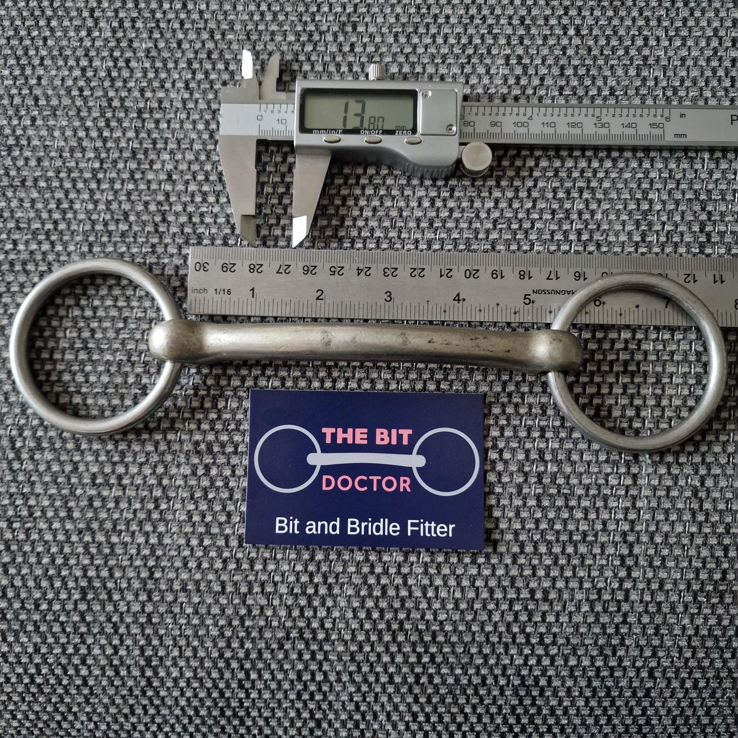 5.25" copper mullen loose ring snaffle bit B292