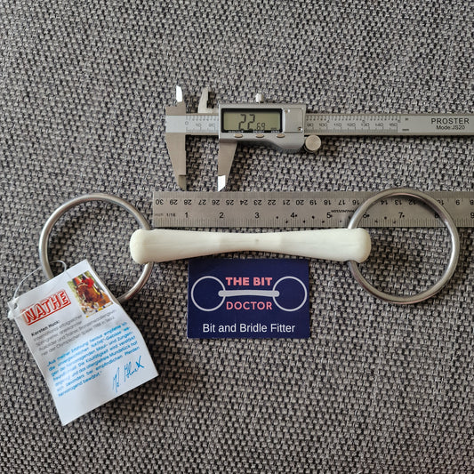5.25" new nathe flexi mullen loose ring snaffle bit B133