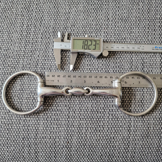 5" eggbutt lozenge snaffle bit B81