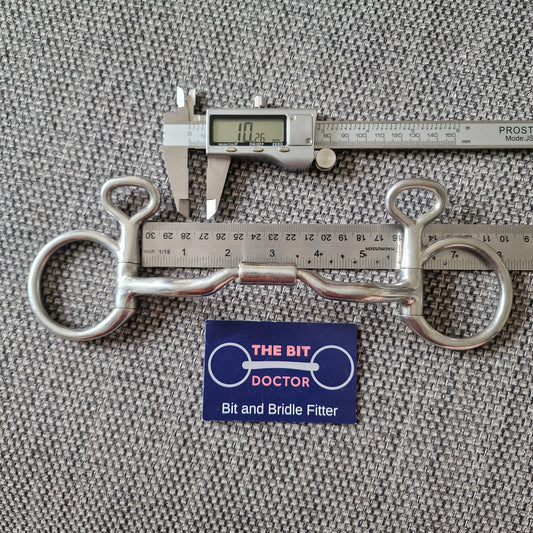 5.5" myler mb04 low port comfort barrel hanging cheek snaffle Bit B1572