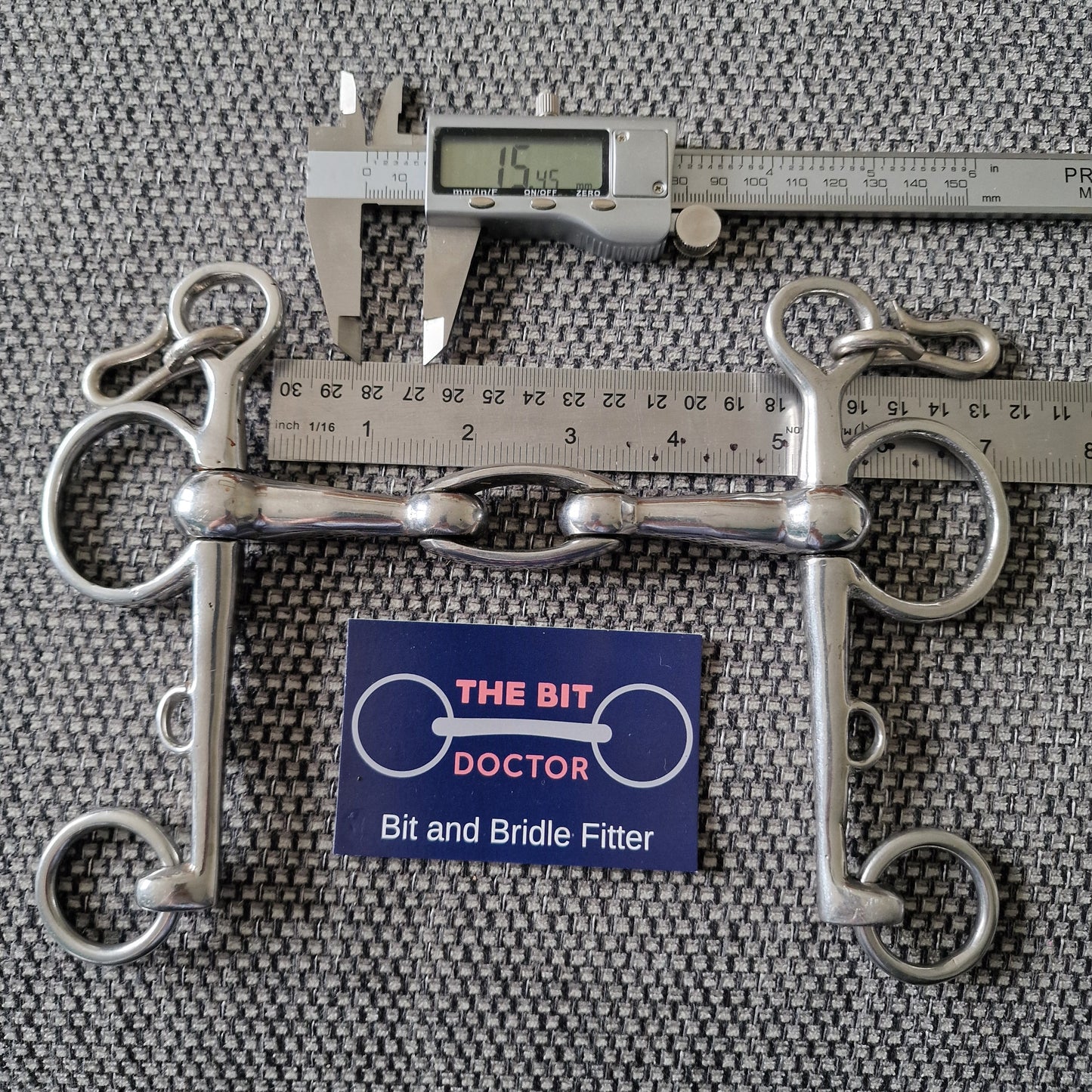 5" Abbey custom egglink jointed long shank pelham bit B342