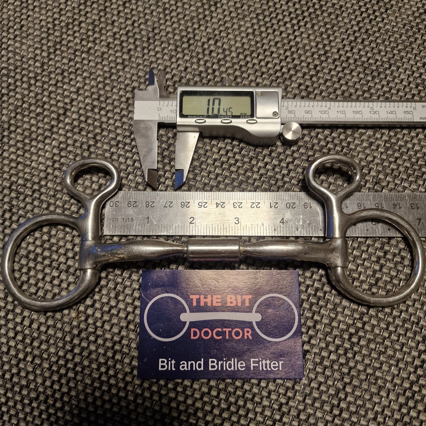 4.5" Myler Mb02 mullen barrel  hanging cheek snaffle Bit B1488