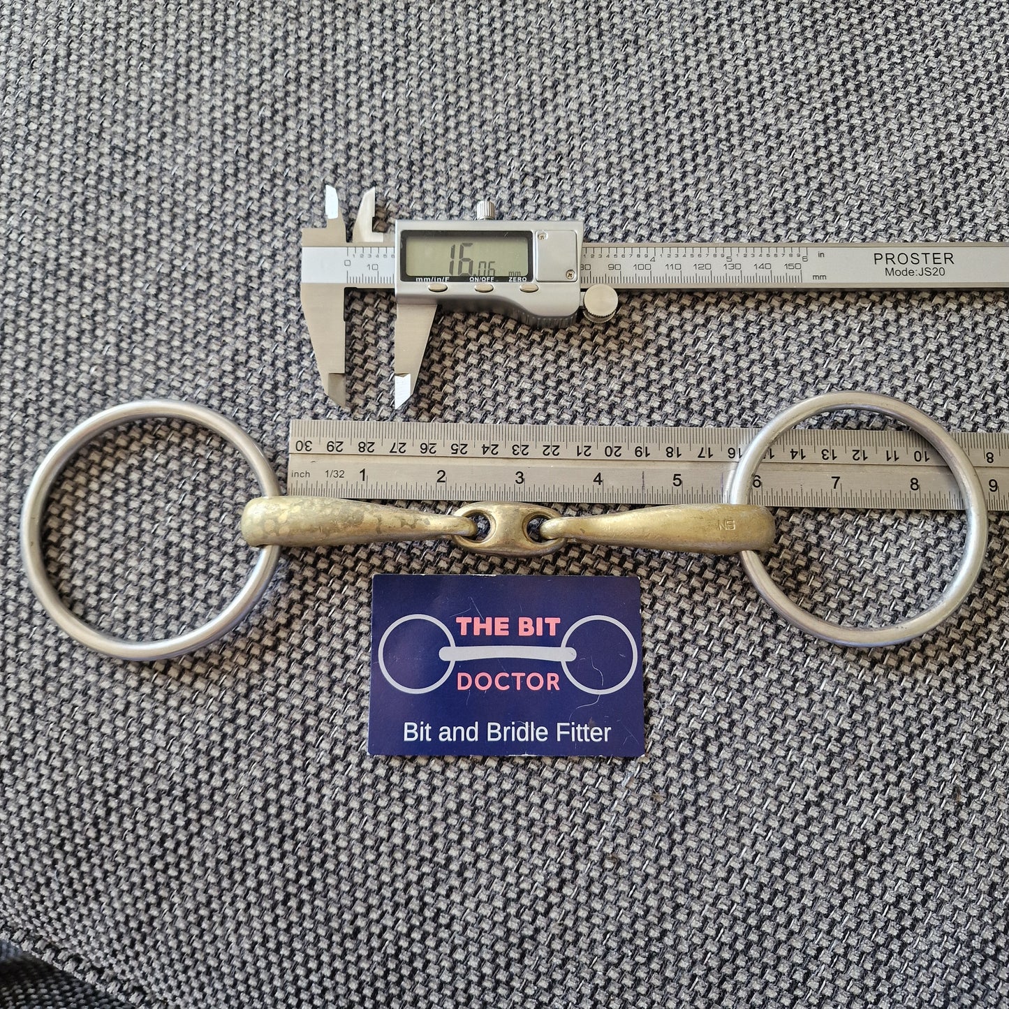 5.5" neue schule loose ring team up lozenge snaffle bit B243
