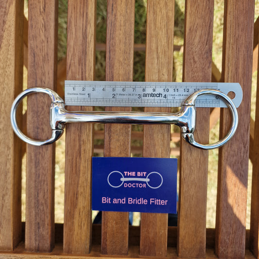 4.5" custom fylde? Abbey? Eggbutt mullen snaffle bit B126