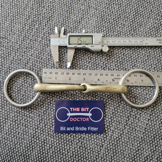 5.25" neue schule deni anky jointed loose ring bradoon  snaffle bit B619