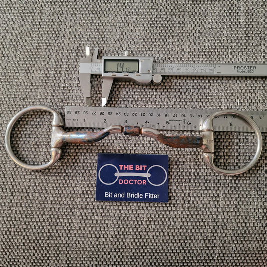 6.5" 160mm bombers ported barrel eggbutt snaffle bit B890
