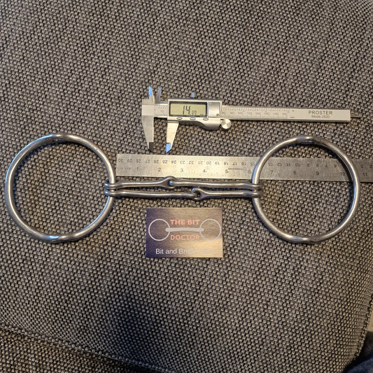 6" abbey custom barrie w-mouth balding gag jointed bit B800