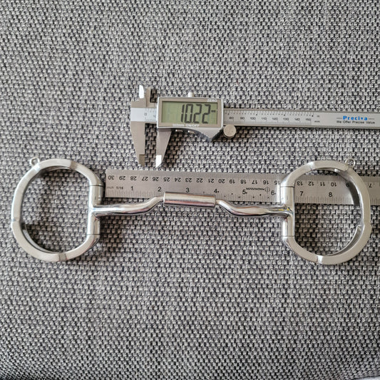 6" myler mb04 eggbutt low port comfort snaffle bit B26