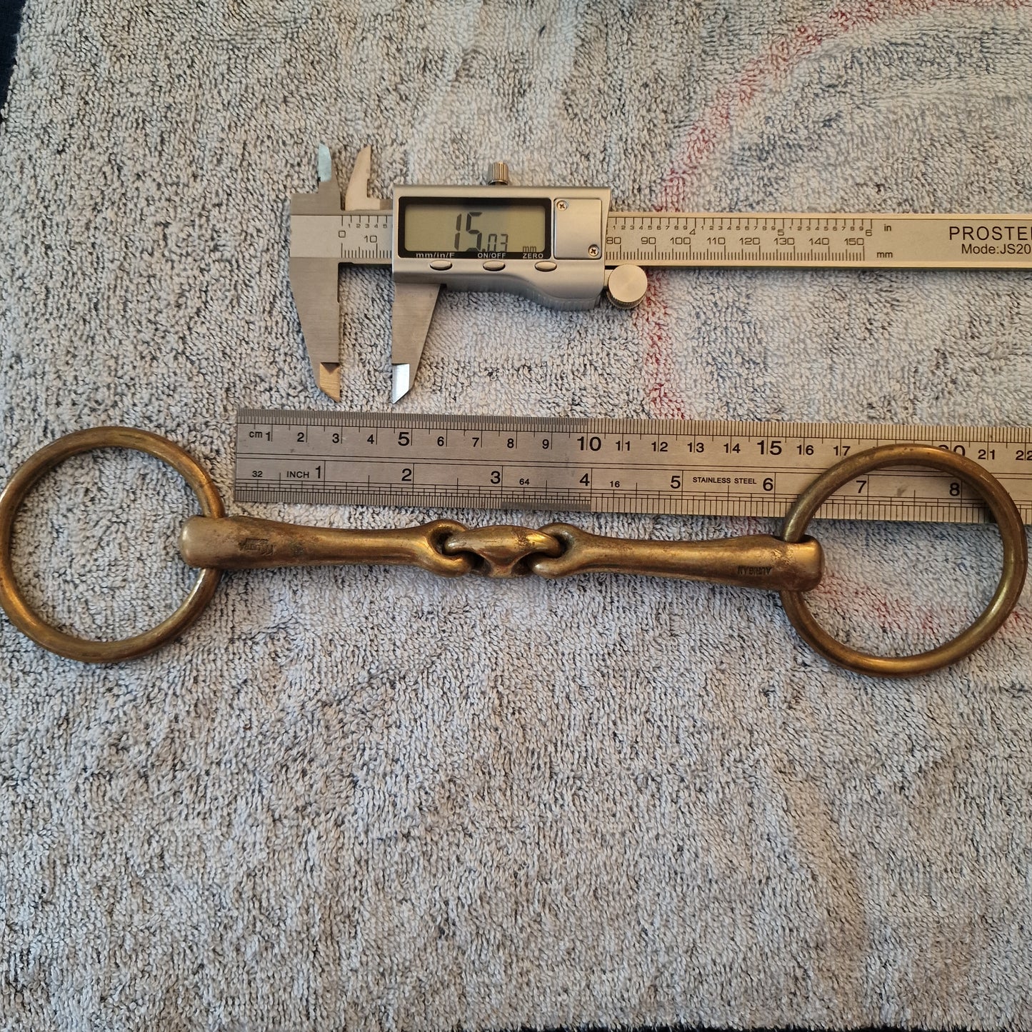 6" sprenger kk ultra loose ring lozenge bradoon snaffle bit B353