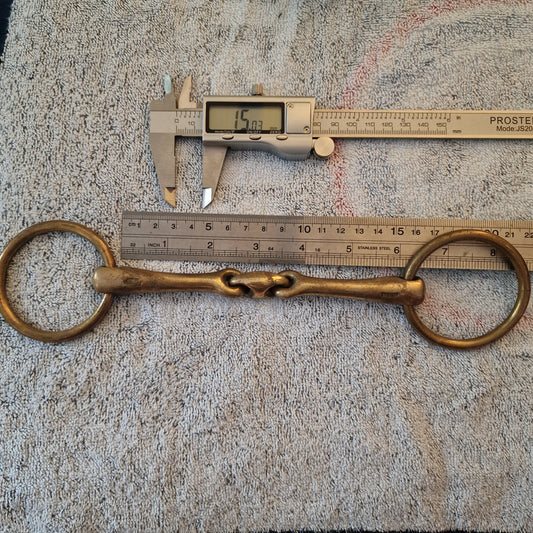 6" sprenger kk ultra loose ring lozenge bradoon snaffle bit B353