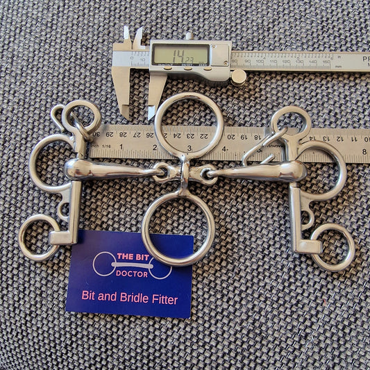 5.5" Abbey custom made spinner baby pelham Bit B1009