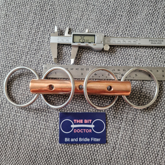 5.5" custom copper flute  wilson snaffle bit B624