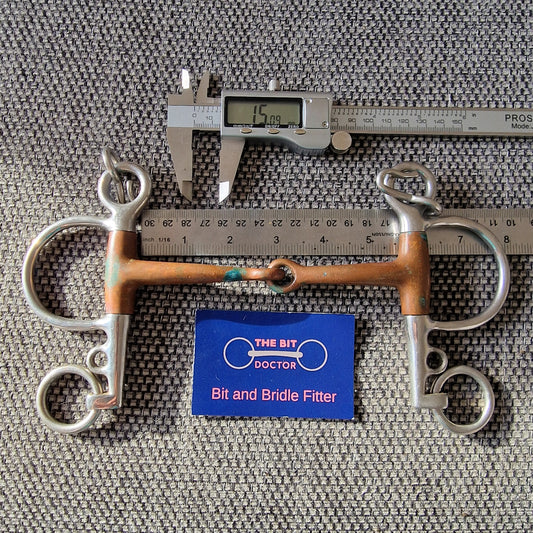 5.5" copper jointed baby pelham Bit B1562