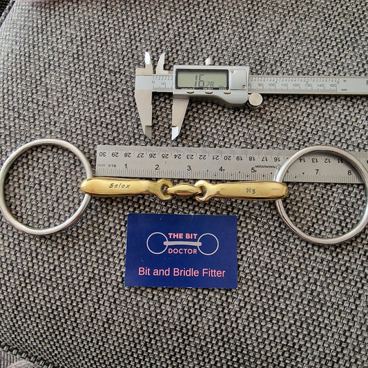 5.5" 16mm neue schule starter loose ring snaffle bit B735