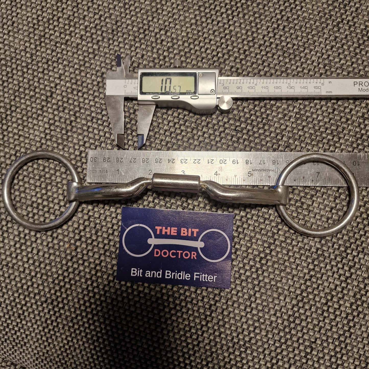 5.5" myler mb04 low port comfort barrel loose ring bradoon snaffle bit  B799