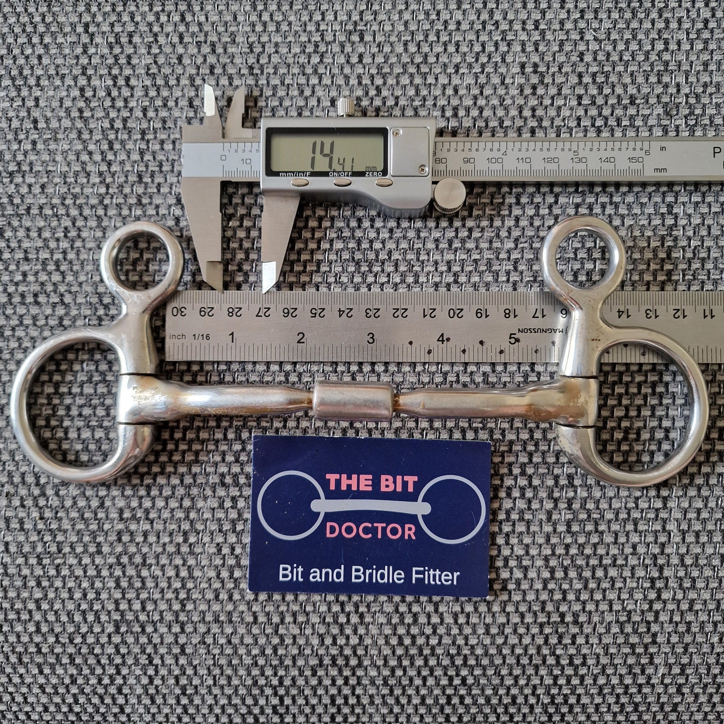 5.5" expert bits comfy barrel hanging cheek snaffle bit B106