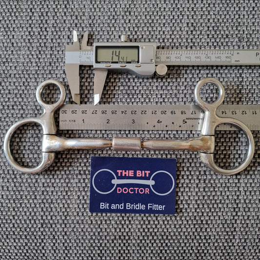 5.5" expert bits comfy barrel hanging cheek snaffle bit B106