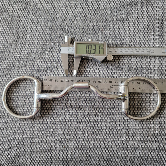 5.5" ported barrel eggbutt snaffle bit B148