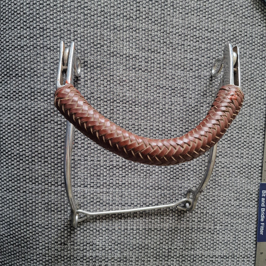 German continental Hackamore with leather noseband B357