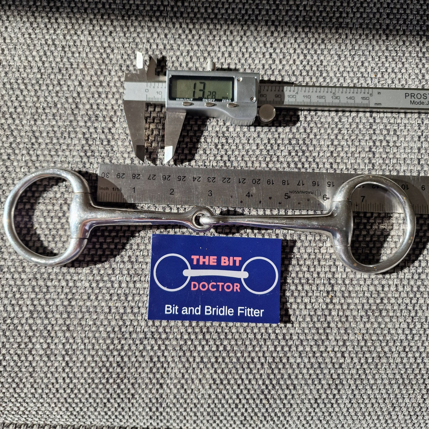 6" eggbutt jointed bradoon snaffle Bit B1290