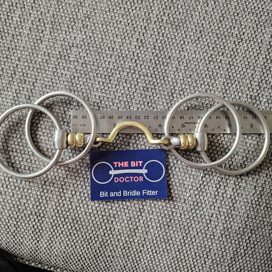 5.25" Jump'in Copper roller segundo port wilson snaffle bit B275