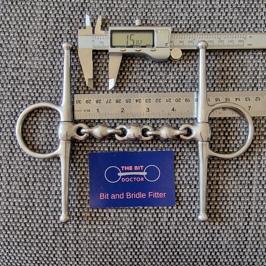 4.75" full cheek waterford snaffle Bit B1582