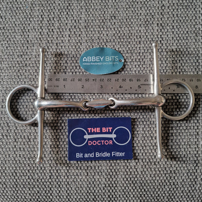 5.5" new abbey custom similar to informed designs liberty curved lozenge full cheek snaffle Bit B1476
