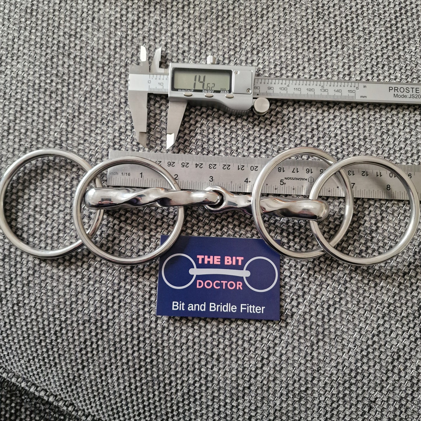 5.5" new Custom made slow twisted Wilson snaffle bit B95