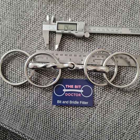 5.5" new Custom made slow twisted Wilson snaffle bit B95