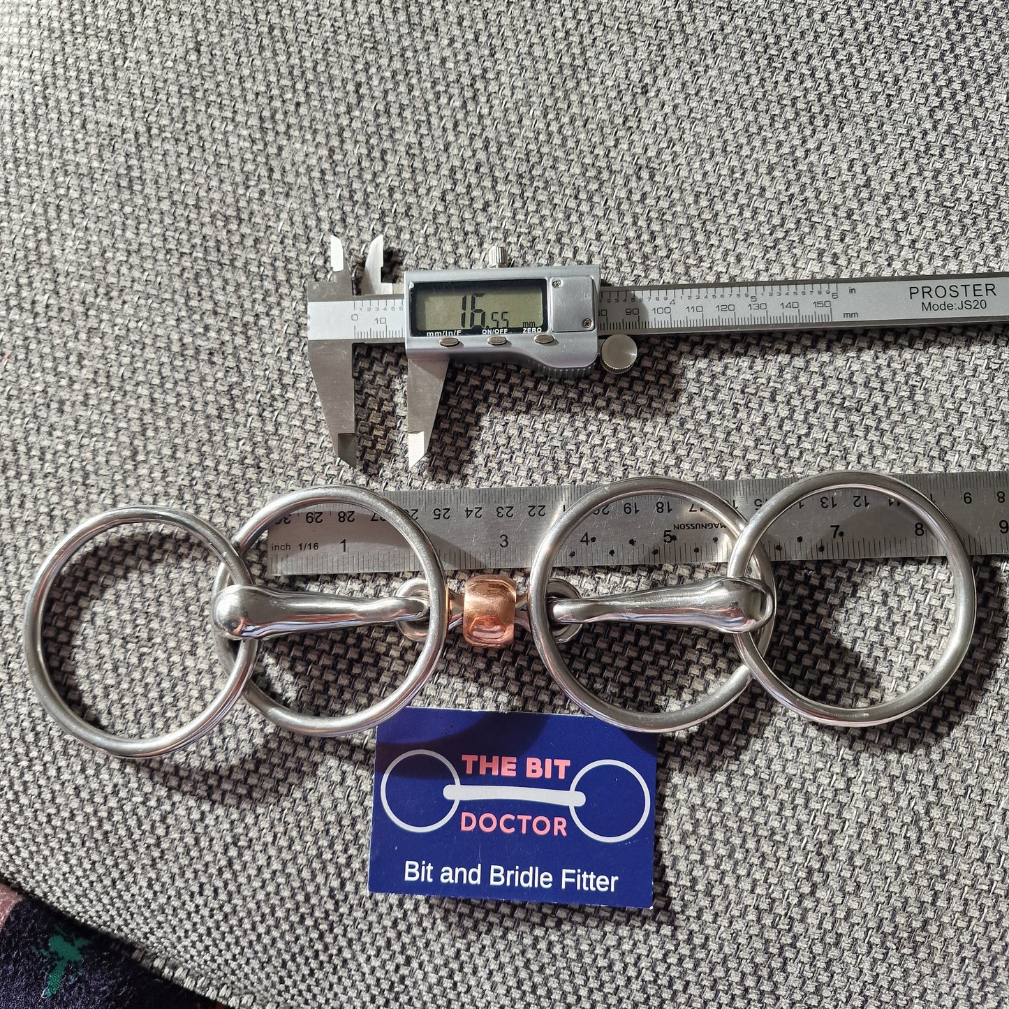5.5" custom made copper roller wilson snaffle bit B1102
