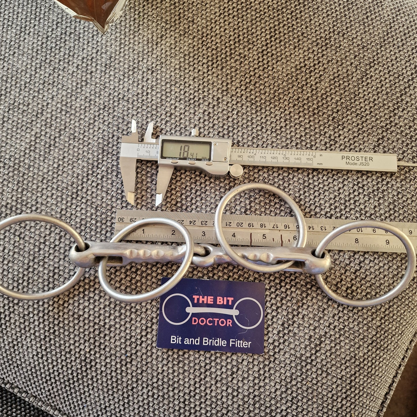 5.5" eldonian english made scorrier snaffle Bit B1268