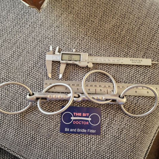 5.5" eldonian english made scorrier snaffle Bit B1268