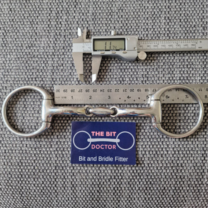 5" hilary vernon informed designs harmony lozenge eggbutt snaffle bit B496