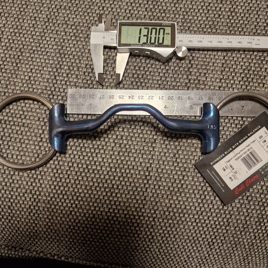 5.25" bombers titanium sleeved happy tongue loose ring snaffle bit B885