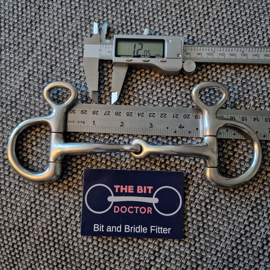 4.5" horsemanship saddery orbit hanging cheek snaffle Bit B1324