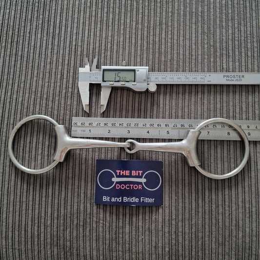 5.5" loose ring sleeved jointed snaffle Bit B1021