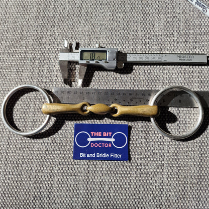6" Sprenger kk lozenge loose ring Snaffle bit B859