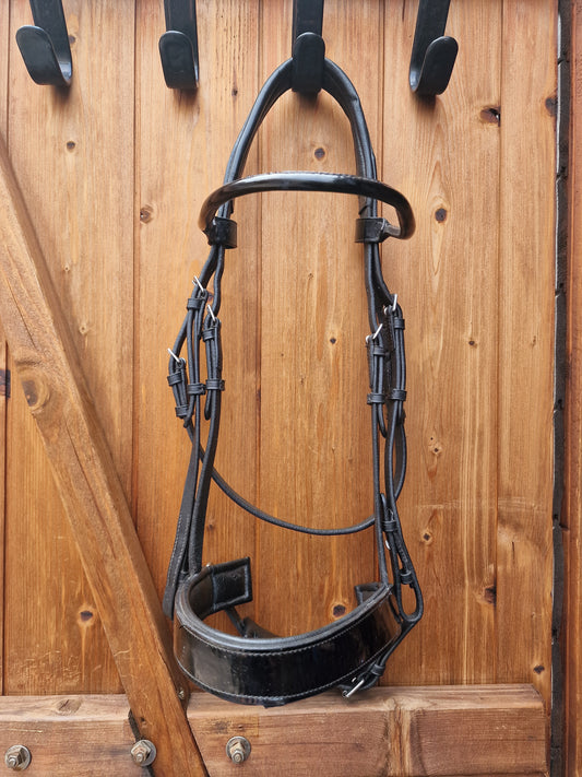 Cob black patent Bridle A53
