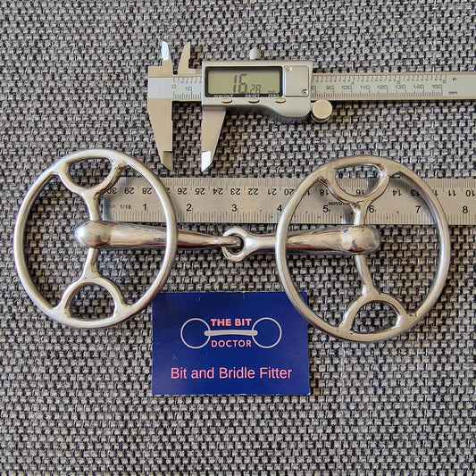 5.5" abbey custom jointed cartwheel gag Bit B1585