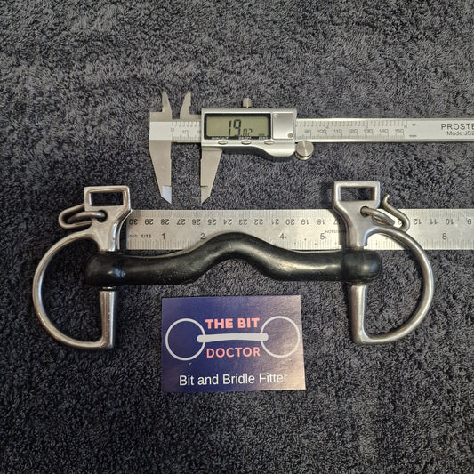 5.25" Abbey custom vulcanite ported kimblewick Bit B1728