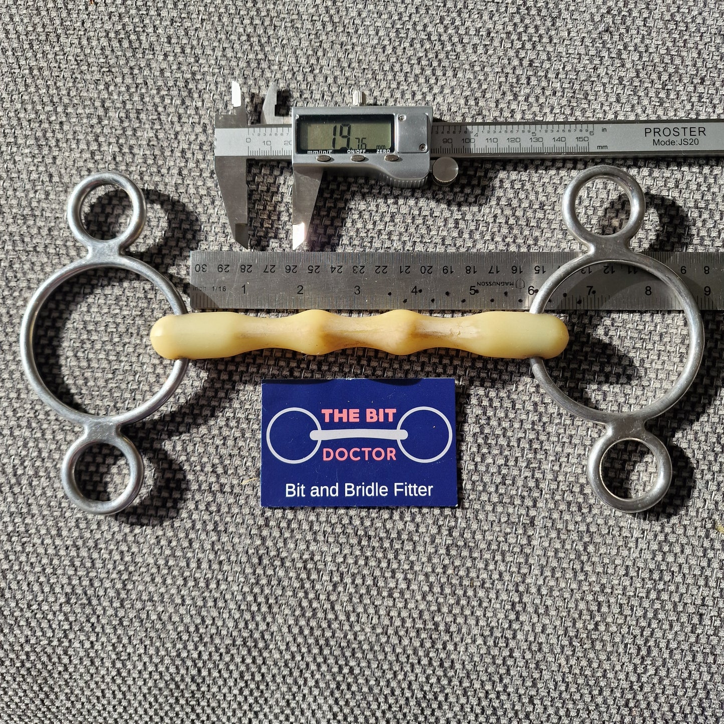 5.75" happy mouth mullen 2-ring universal gag bit B872