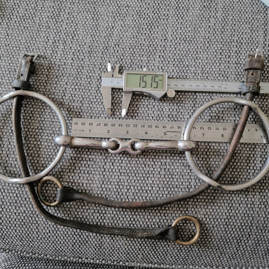 5.75" Abbey custom French Link balding gag bit B411