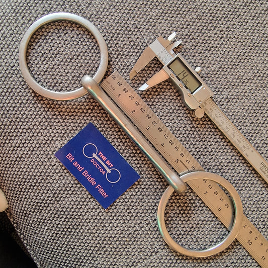 5.5" large loose ring straight mullen snaffle Bit B1489