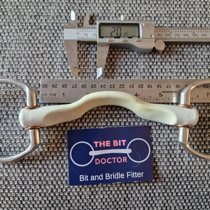 5.5" Beris Konnex Soft ported eggbutt Snaffle bit B423
