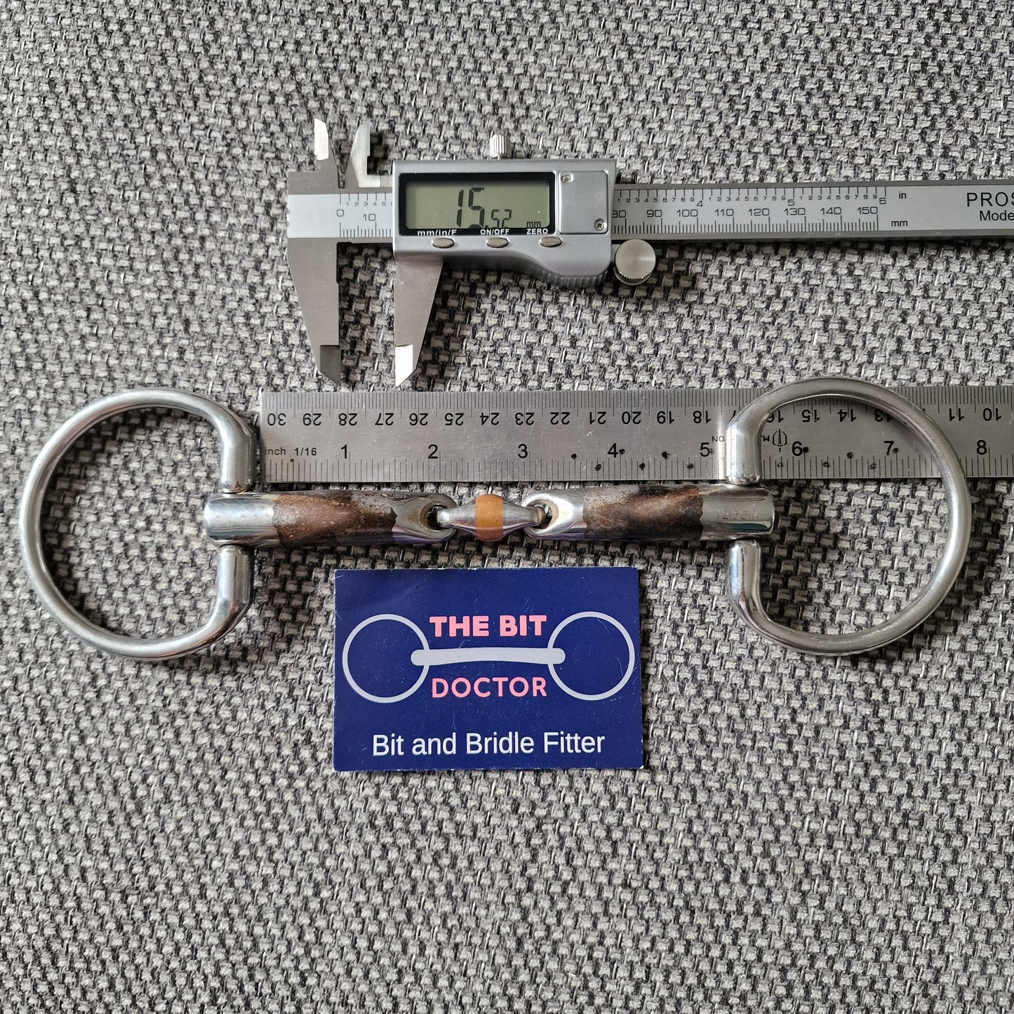 5" Fager john eggbutt sweet iron lozenge snaffle Bit B1004