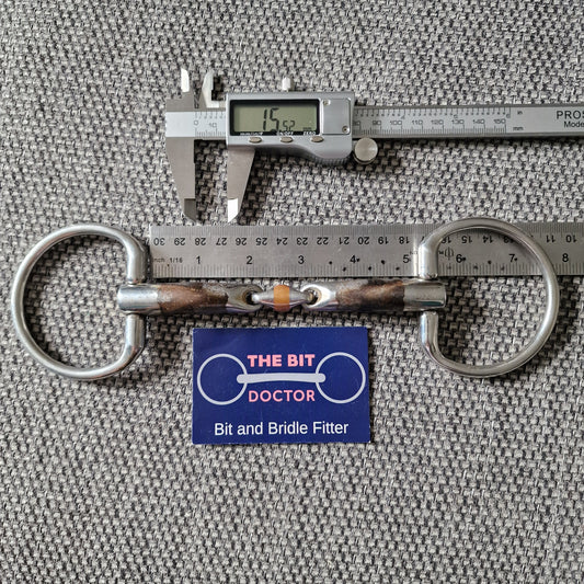 5" Fager john eggbutt sweet iron lozenge snaffle Bit B1004