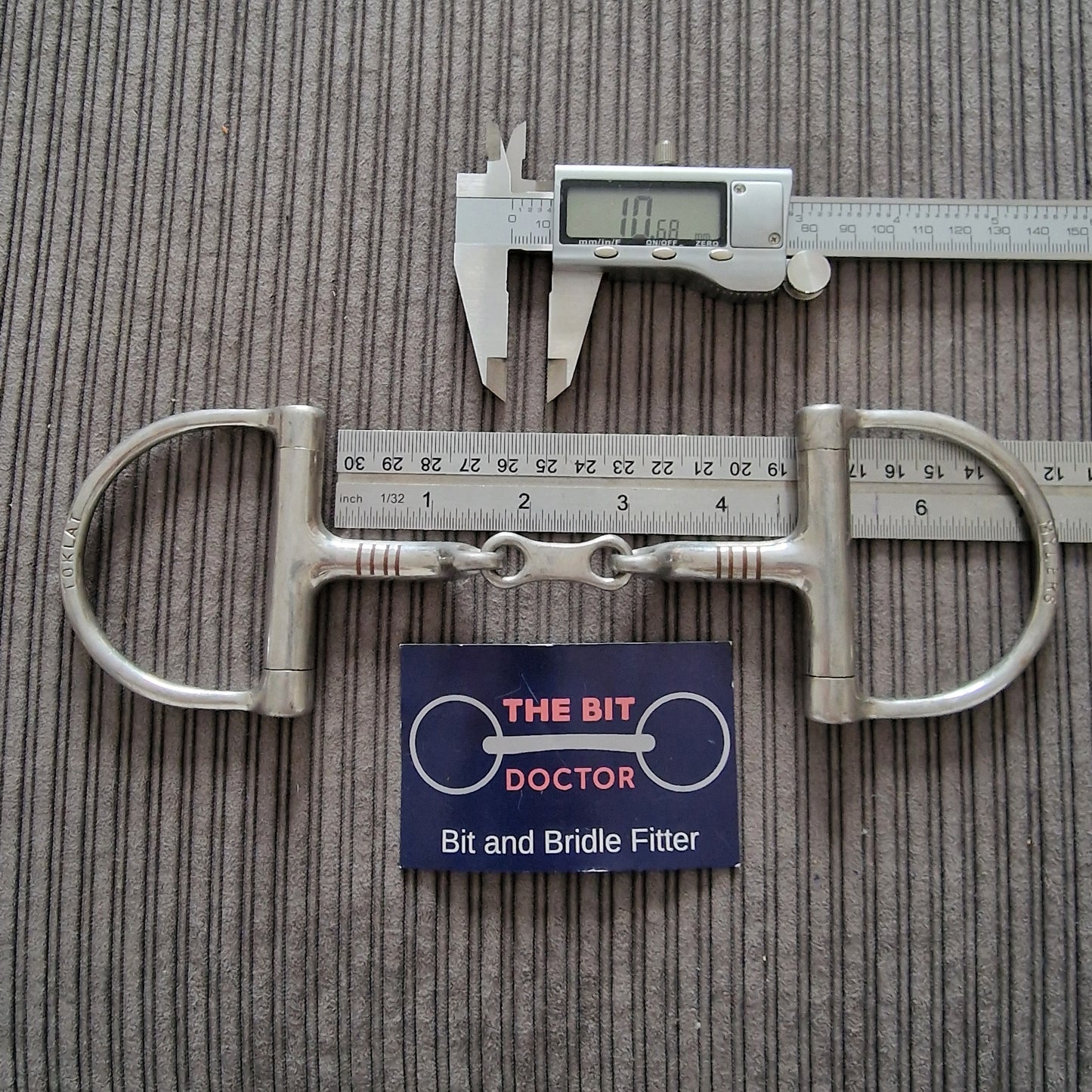 4.5" myler d-ring mb10 french link snaffle Bit B1019