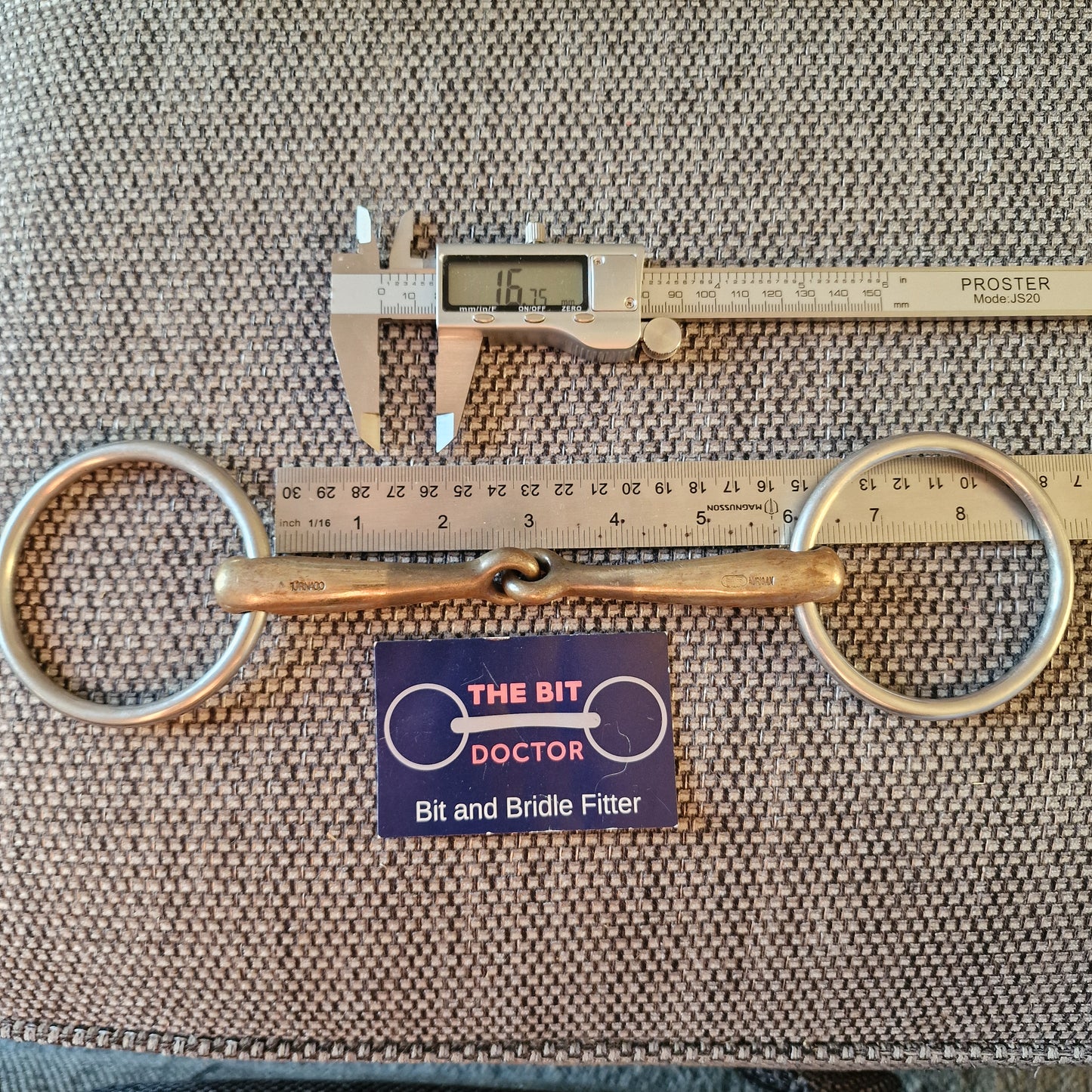 5.75" sprenger turnado jointed Loose Ring Snaffle bit B422