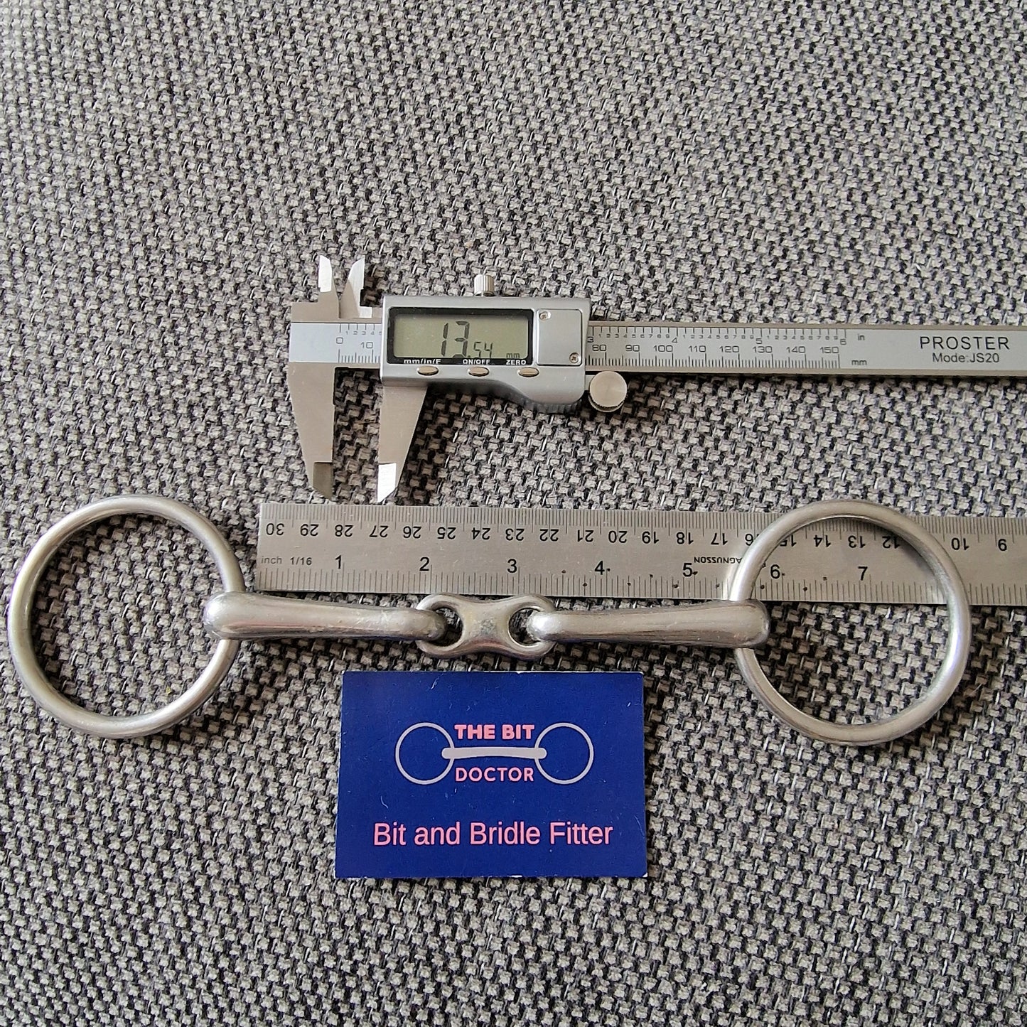 5.25" Grafton Loose Ring French Link Bradoon snaffle bit B398