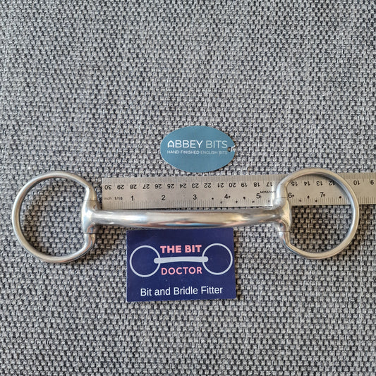5.25" new abbey custom informed designs symmetry mullen eggbutt snaffle bit B258